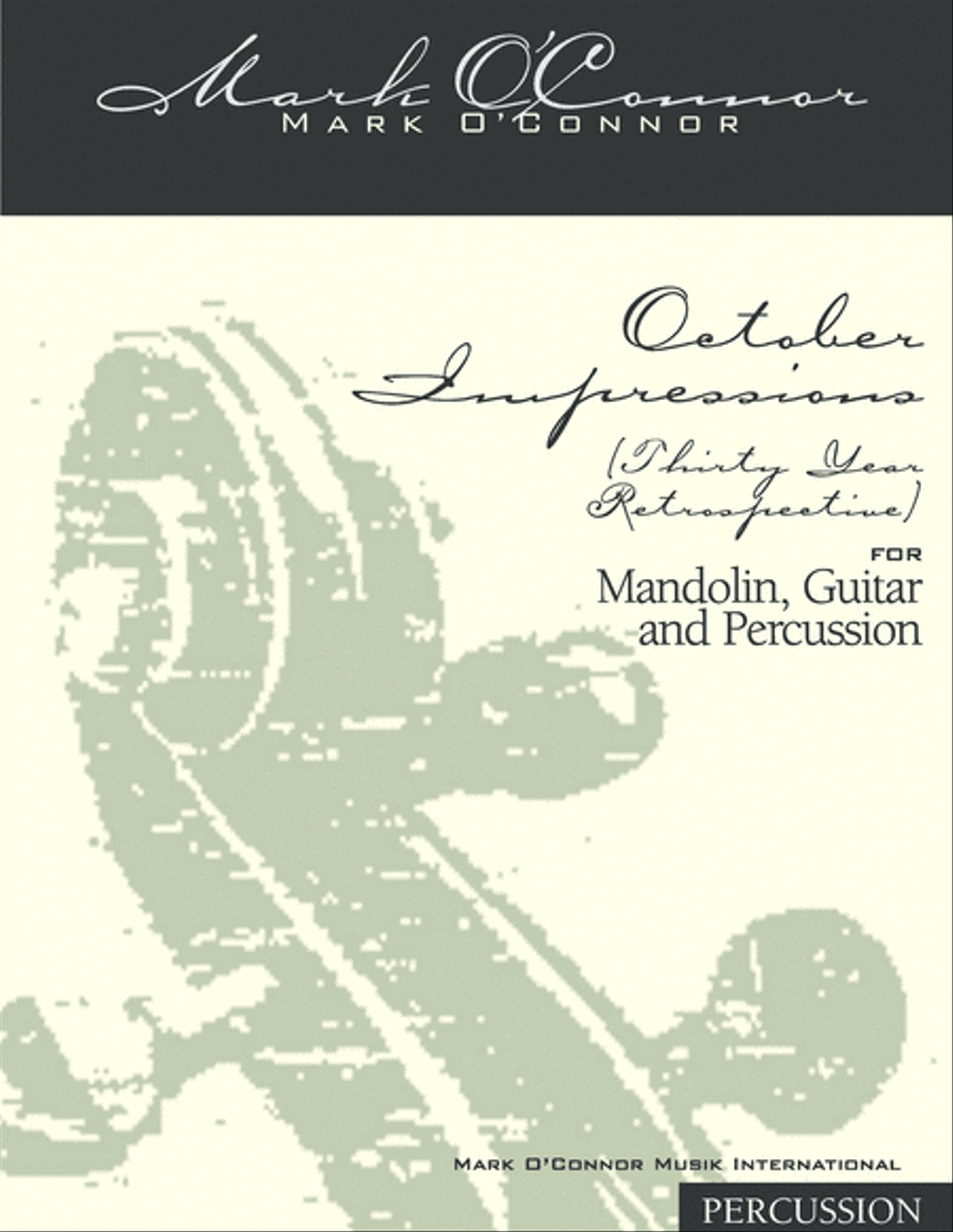 October Impressions (percussion part – mandolin, guitar, percussion) Small Ensemble scores gallery preview page 1