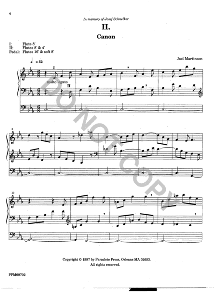 Twelve Organ Trios Organ scores gallery preview page 4