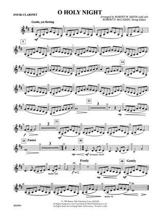 O Holy Night: 2nd B-flat Clarinet