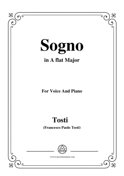 Tosti-Sogno in A flat Major,for Voice and Piano image number null