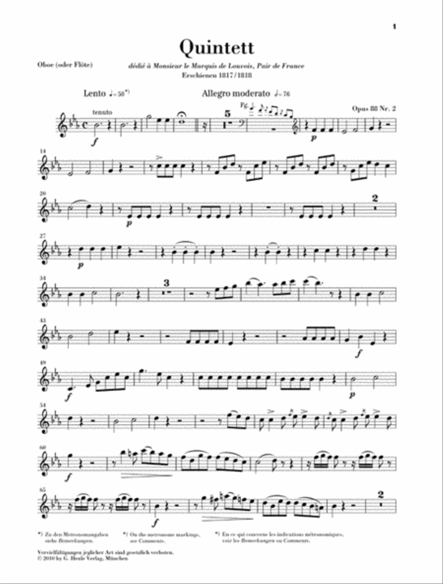 Quintet for Wind Instruments in E-flat Major, Op. 88 No. 2 Woodwind Quintet scores gallery preview page 3