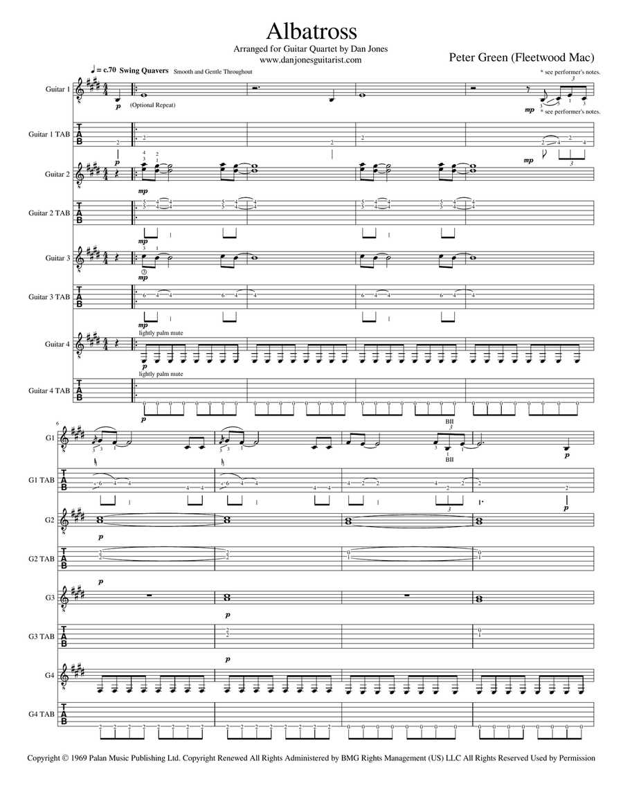 Albatross Guitar Ensemble scores gallery preview page 2