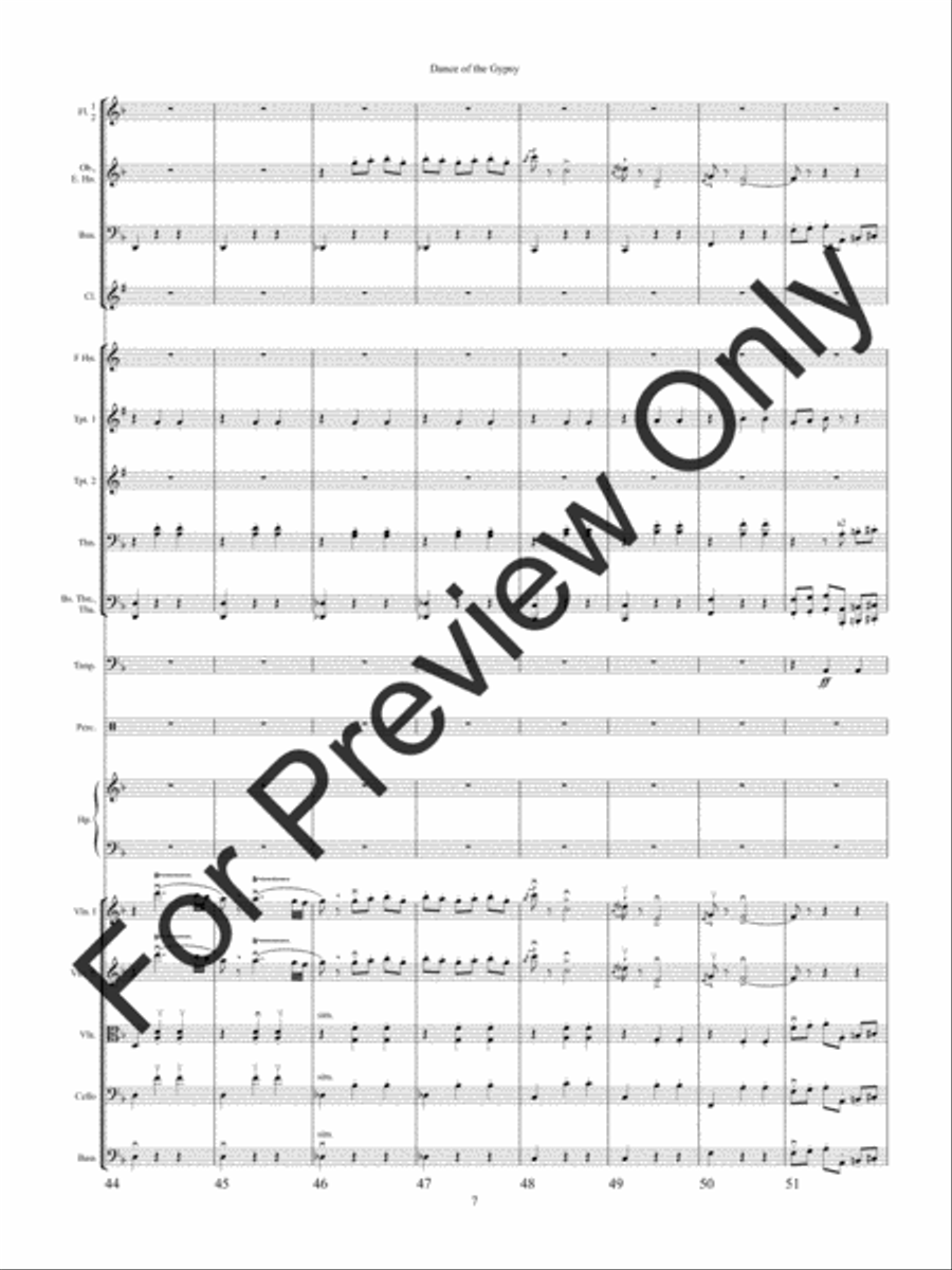Dance of the Gypsy Dance of the Gypsy String Orchestra scores gallery preview page 10