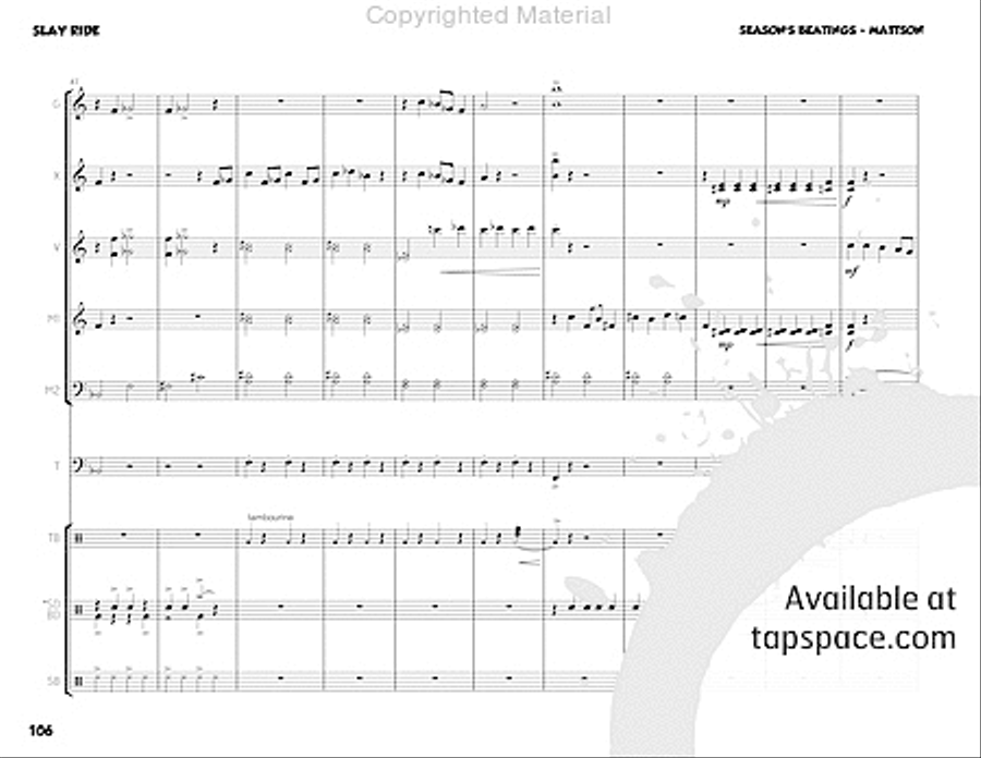 Season's Beatings Percussion Ensemble scores gallery preview page 18