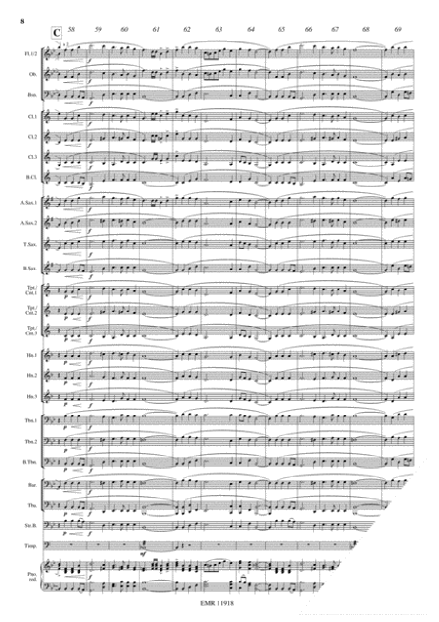 How Great Thou Art Concert Band scores gallery preview page 9