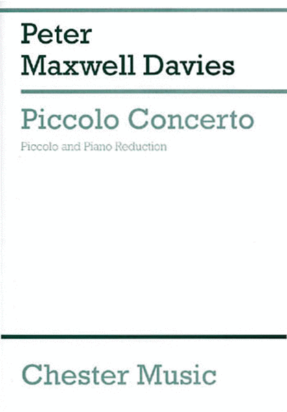 Peter Maxwell Davies: Piccolo Concerto image number null