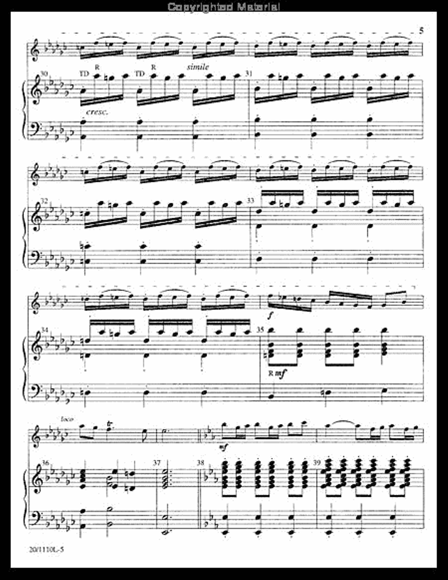 Prelude in Classic Style Handbell Choir scores gallery preview page 5
