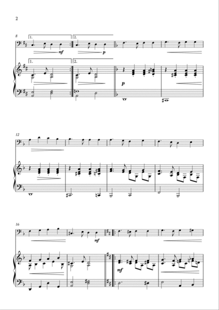 I Heard the Bells on Christmas Day Piano scores gallery preview page 2