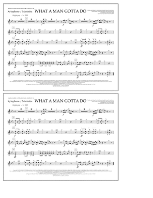 What a Man Gotta Do (arr. Tom Wallace) - Xylophone/Marimba
