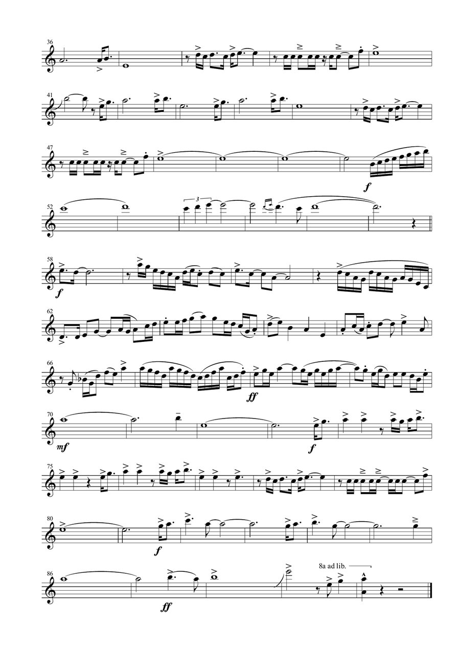 Gonna Fly Now String Quartet scores gallery preview page 2