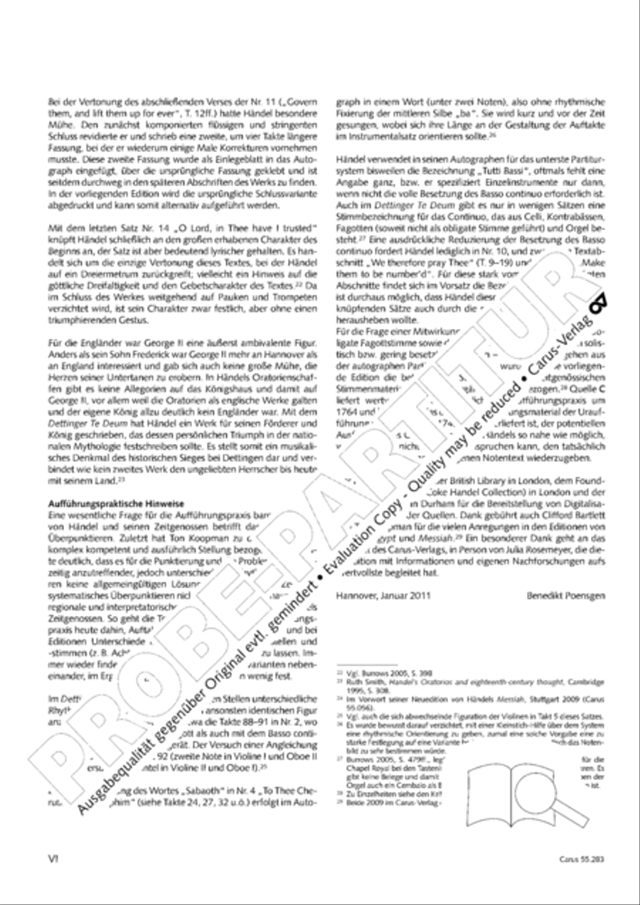 Te Deum for the Victory of Dettingen SSATB scores gallery preview page 7