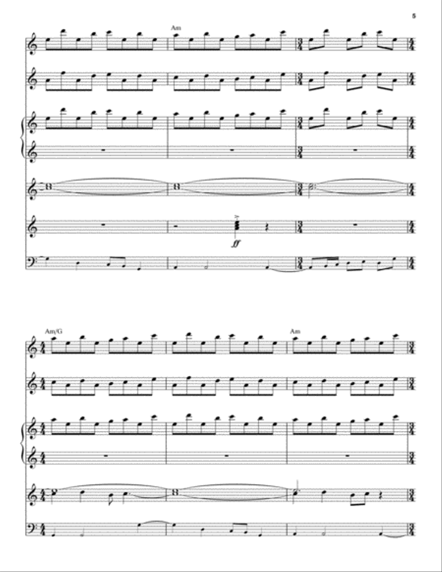 Tubular Bells Tubular Bells Piano scores gallery preview page 5