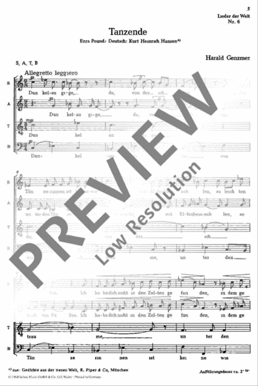 Lieder der Welt Mixed Choir scores gallery preview page 6