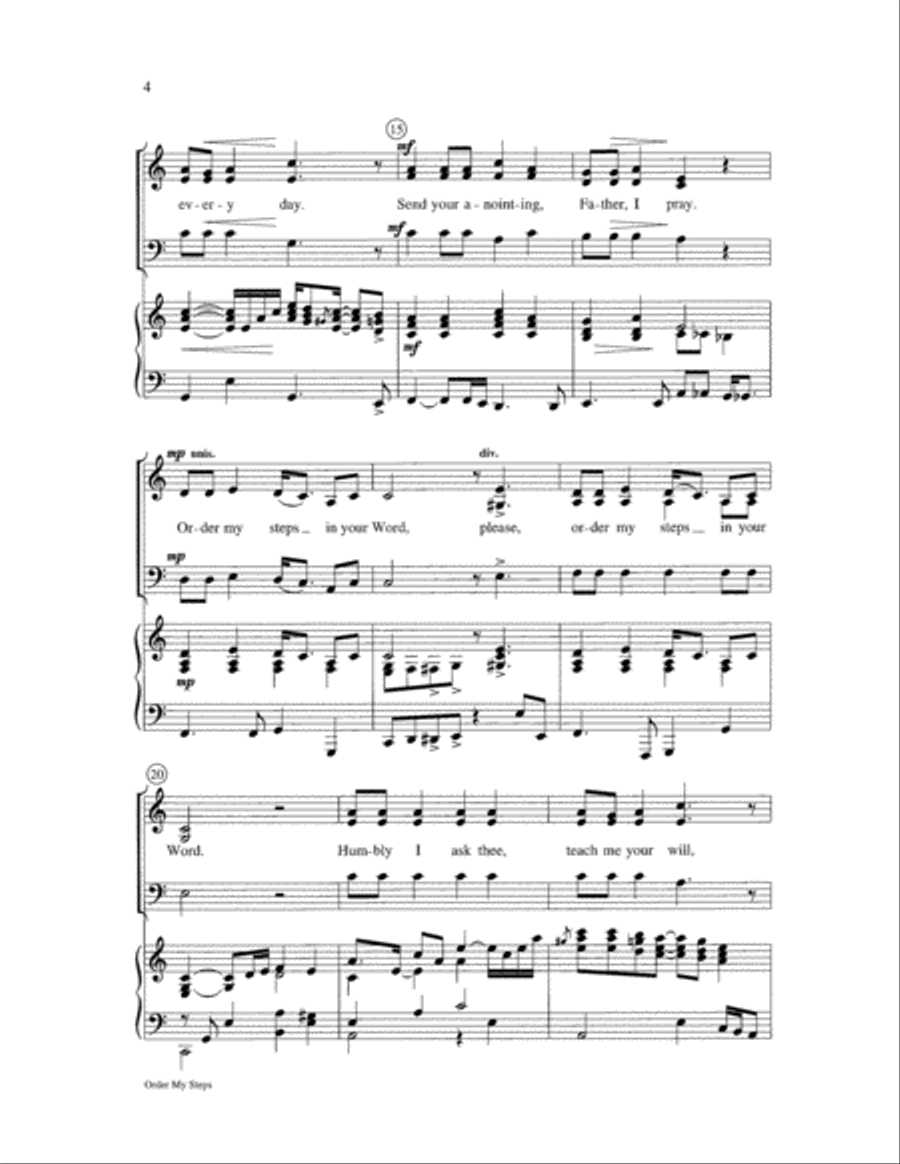 Order My Steps Order My Steps 3-Part scores gallery preview page 4