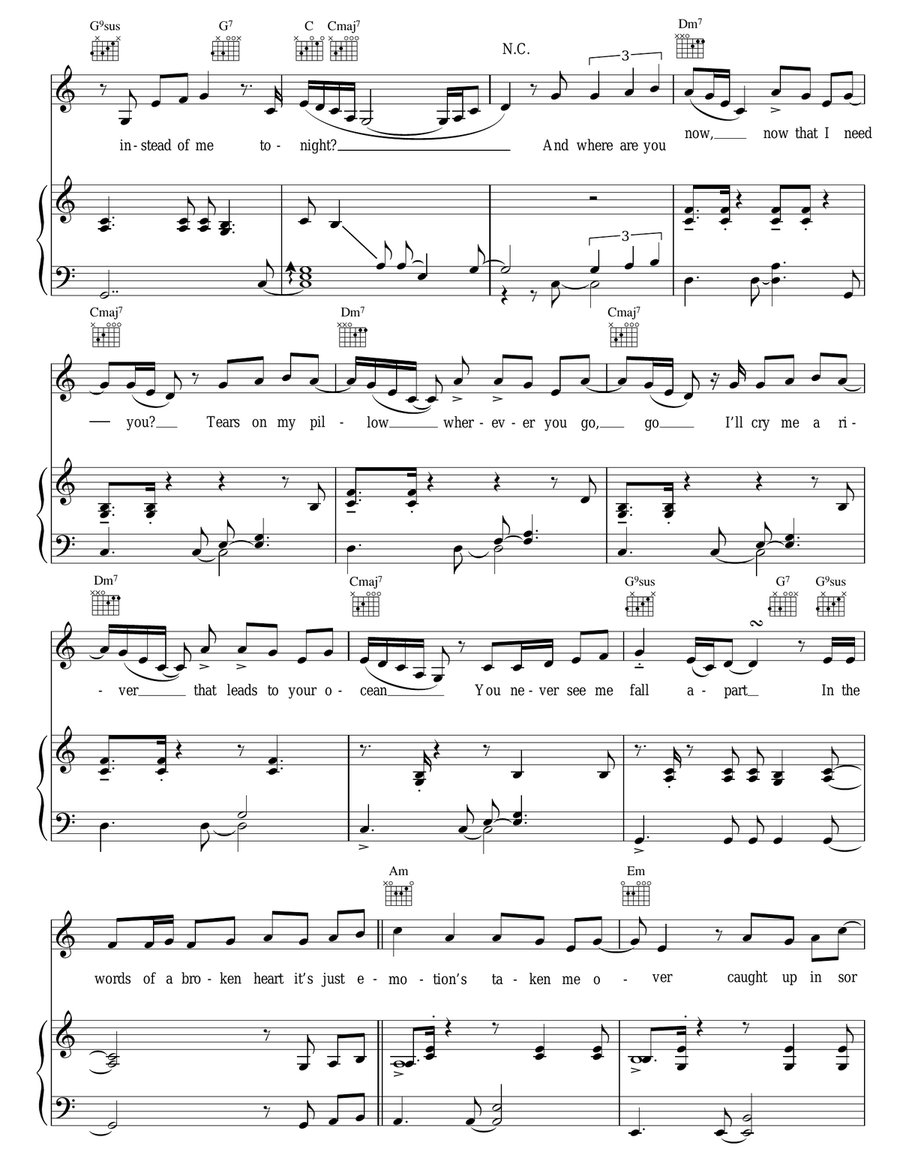 Emotion Piano, Vocal scores gallery preview page 2
