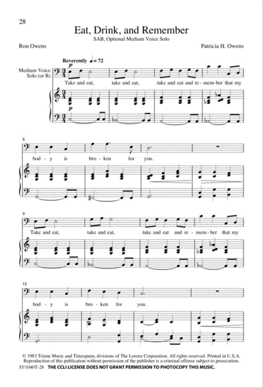 Arise, Rejoice! 3-Part scores gallery preview page 30