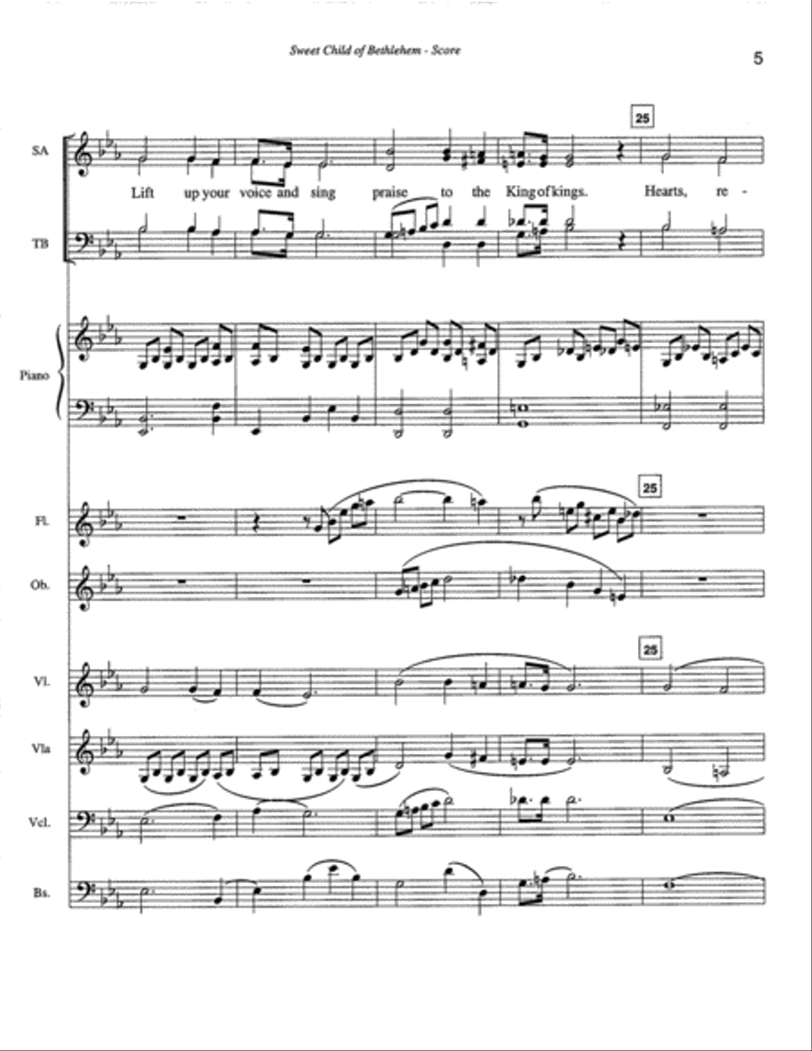 Sweet Child of Bethlehem Sweet Child of Bethlehem Orchestra scores gallery preview page 6