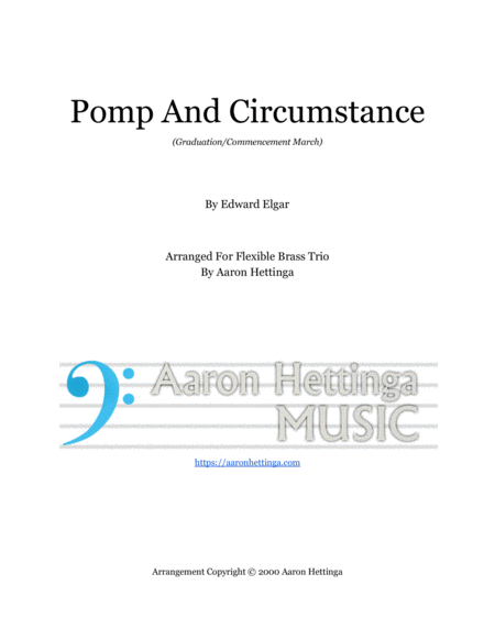 Pomp and Circumstance March - For Flexible Brass Trio