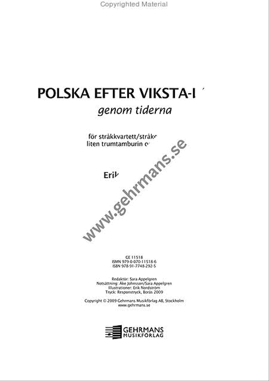 Polska efter Viksta-Lasse String Quartet scores gallery preview page 2
