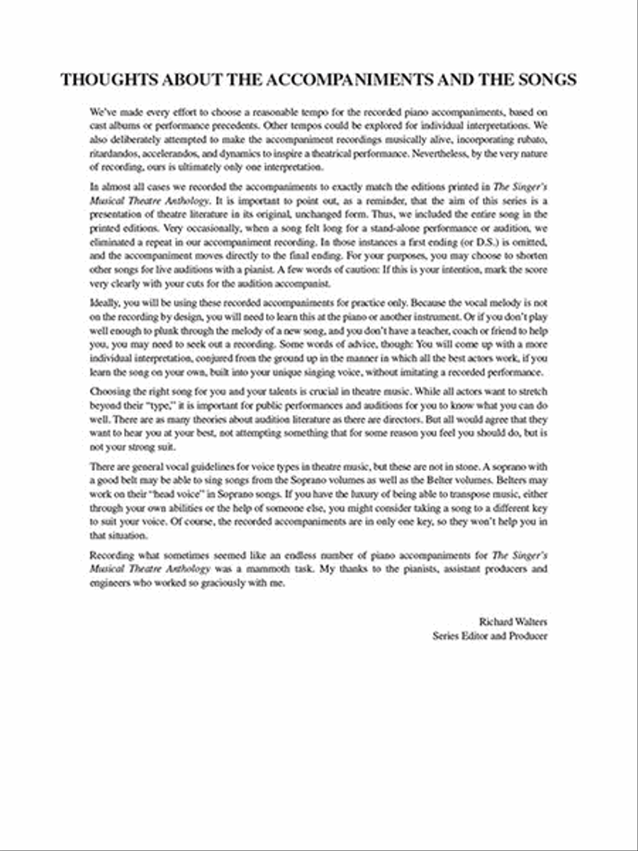 The Singer's Musical Theatre Anthology - Volume 6 Voice scores gallery preview page 6