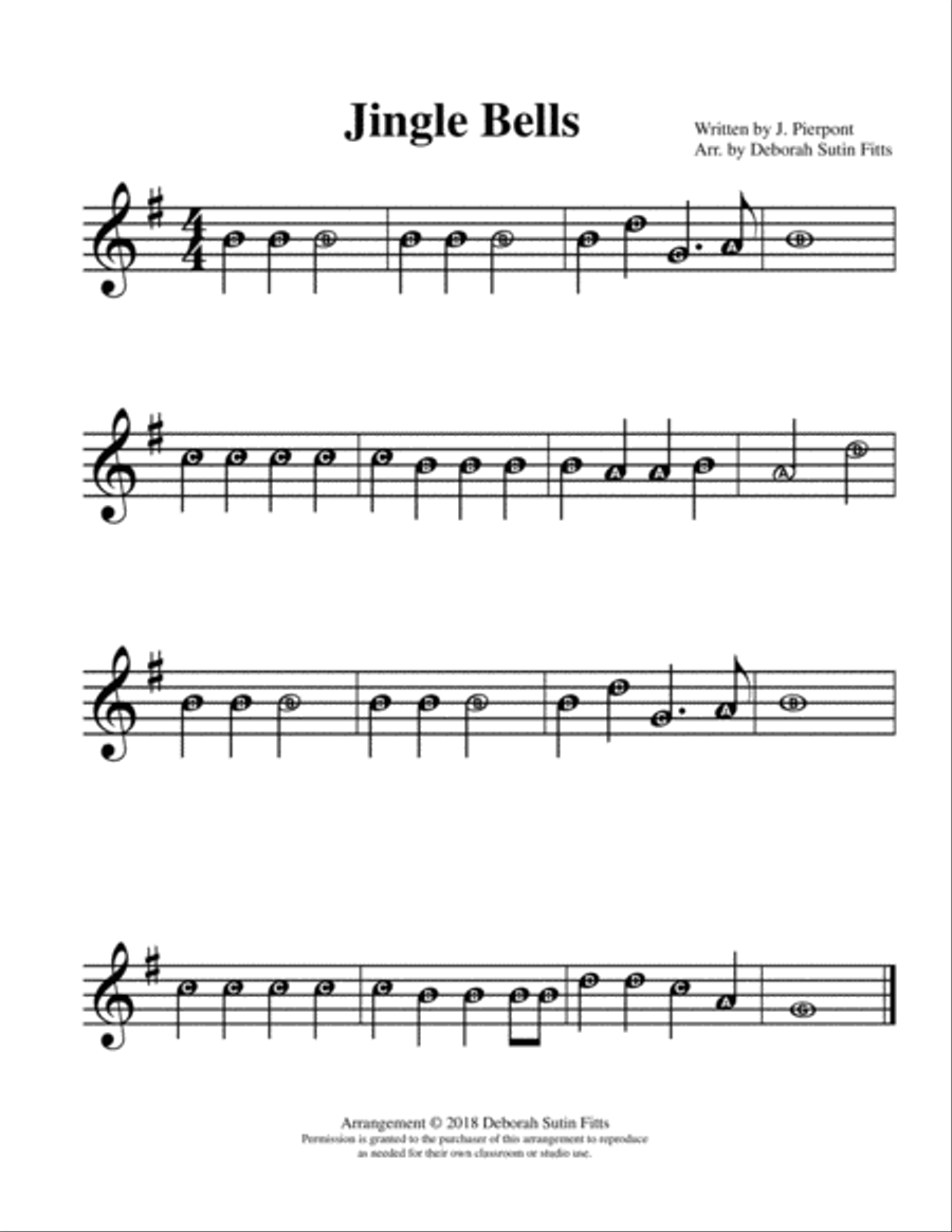 Jingle bells recorder notes hotsell