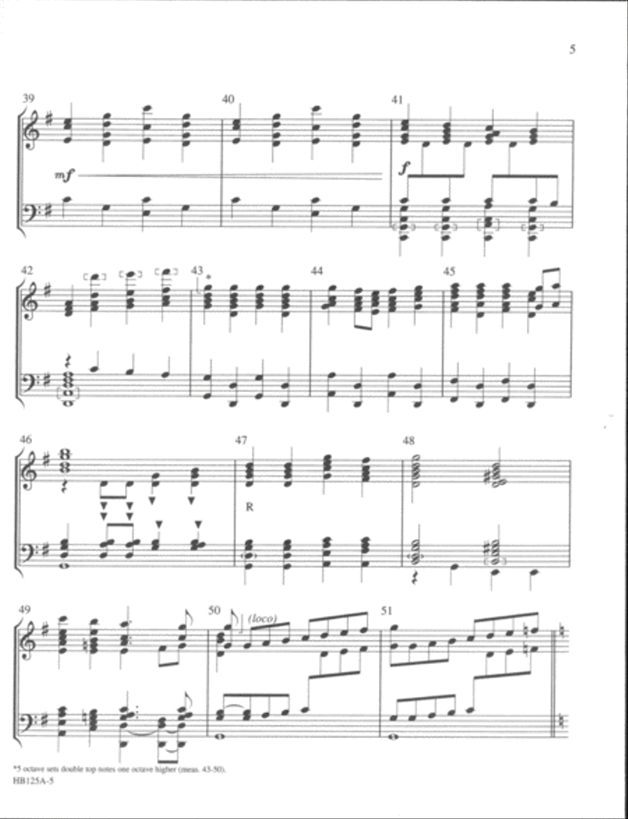 Stand up for Jesus - handbell part 5-Octaves scores gallery preview page 5