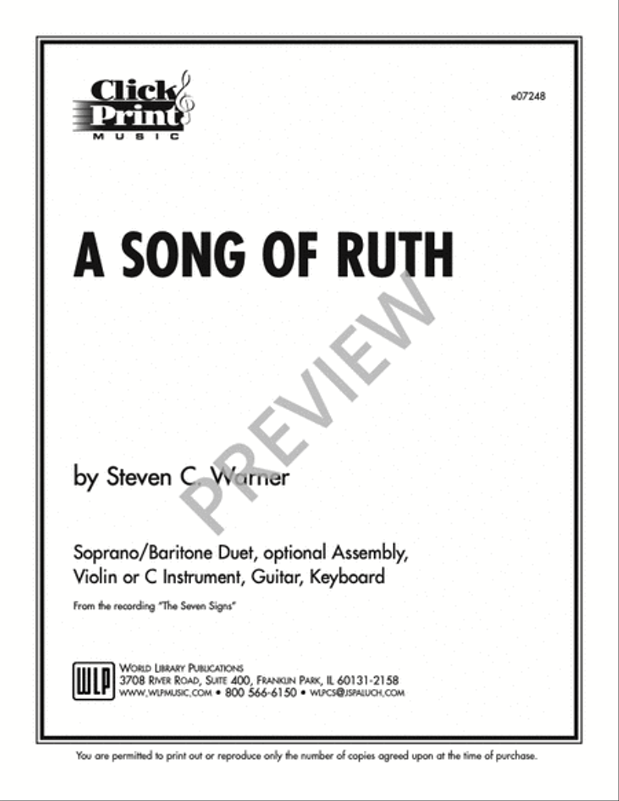 A Song of Ruth Baritone Horn scores gallery preview page 3