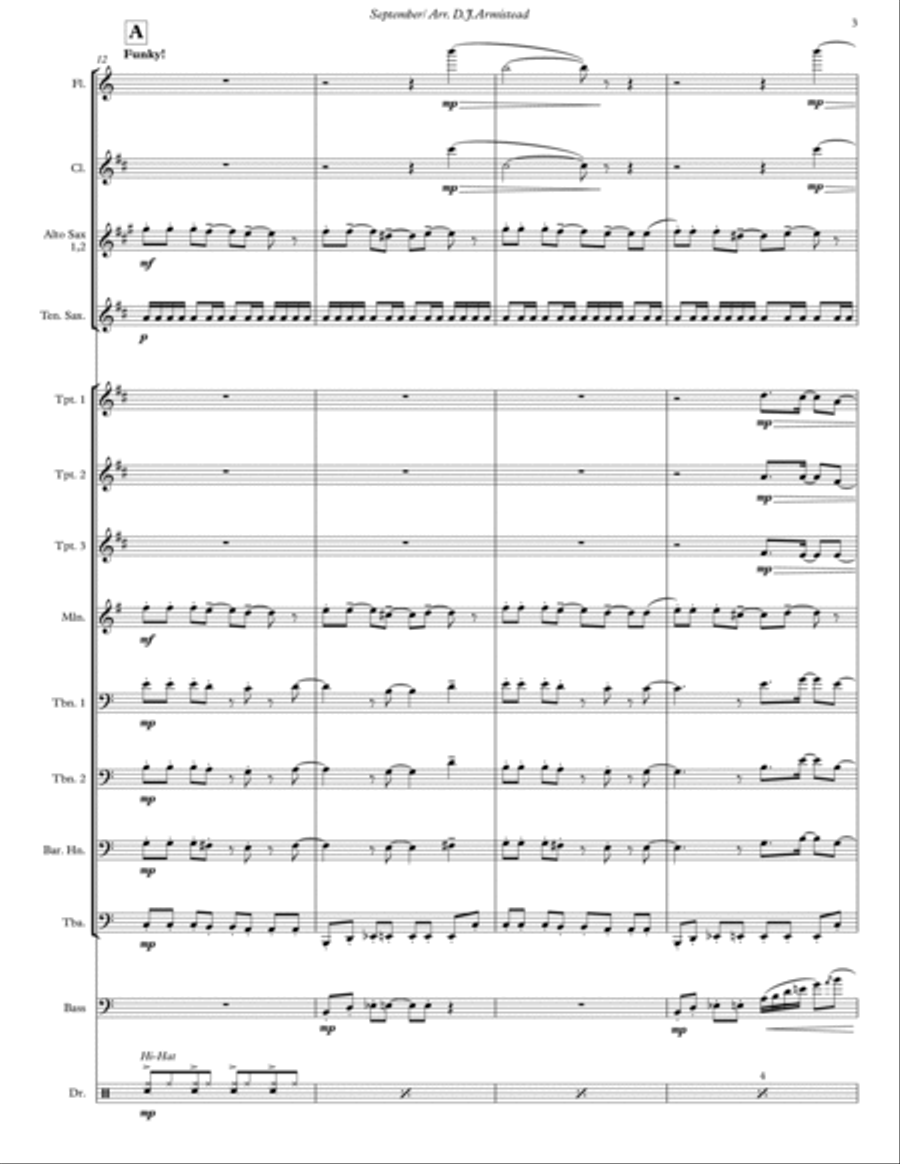 September September Marching Band scores gallery preview page 3