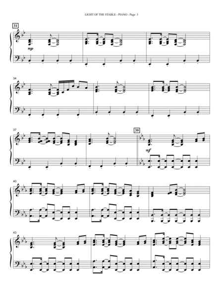 Light Of The Stable (from All Is Well) (arr. David Angerman) - Piano