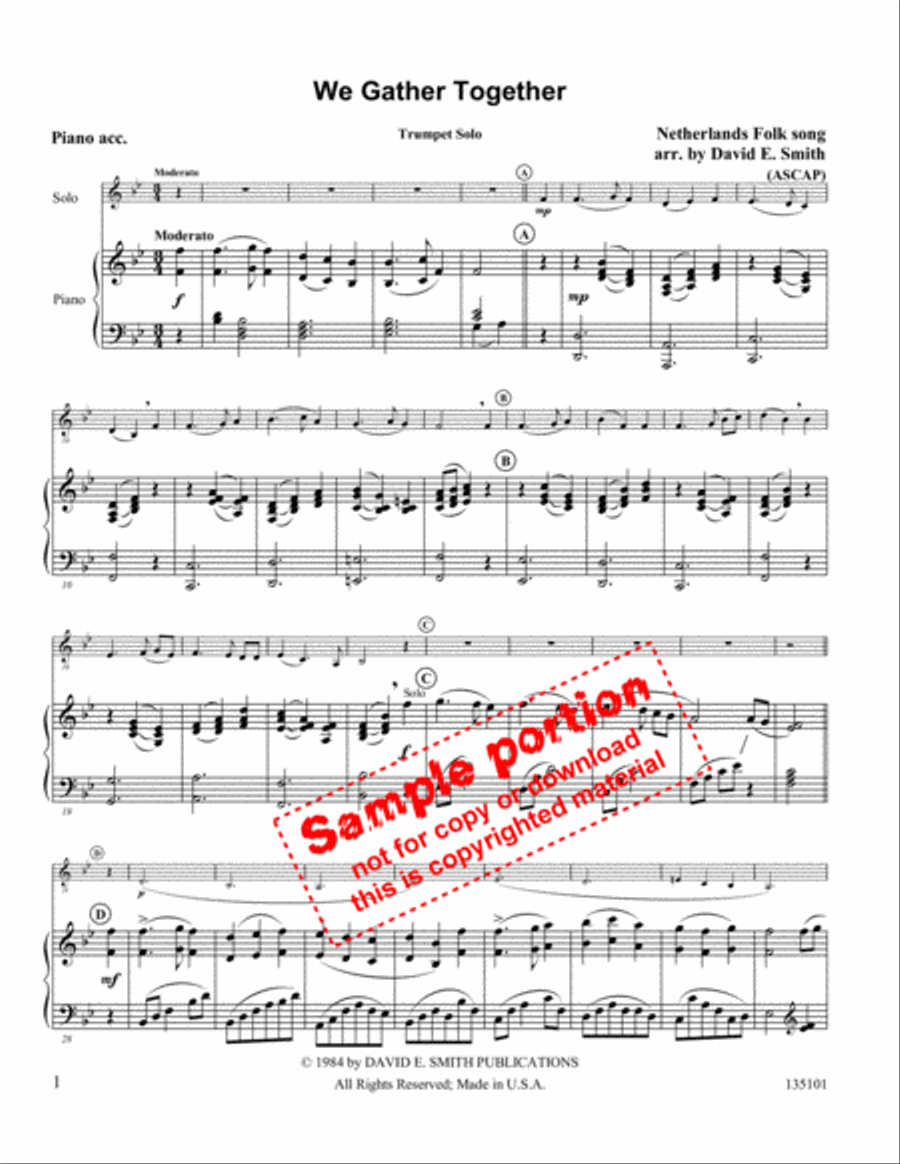 We Gather Together We Gather Together Flute scores gallery preview page 2