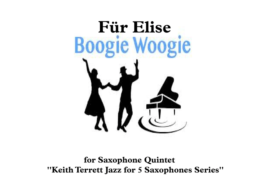 Für Elise Boogey Woogie for Saxophone Quintet Saxophone Quintet scores gallery preview page 1