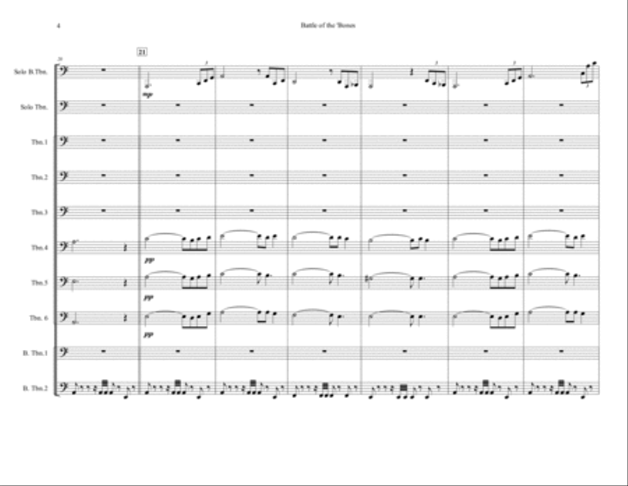 Battle of the 'Bones Brass Ensemble scores gallery preview page 6
