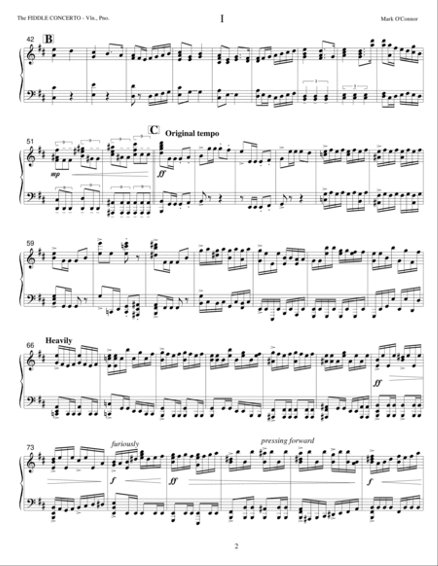 The Fiddle Concerto (piano score – violin and piano) Violin Solo scores gallery preview page 5