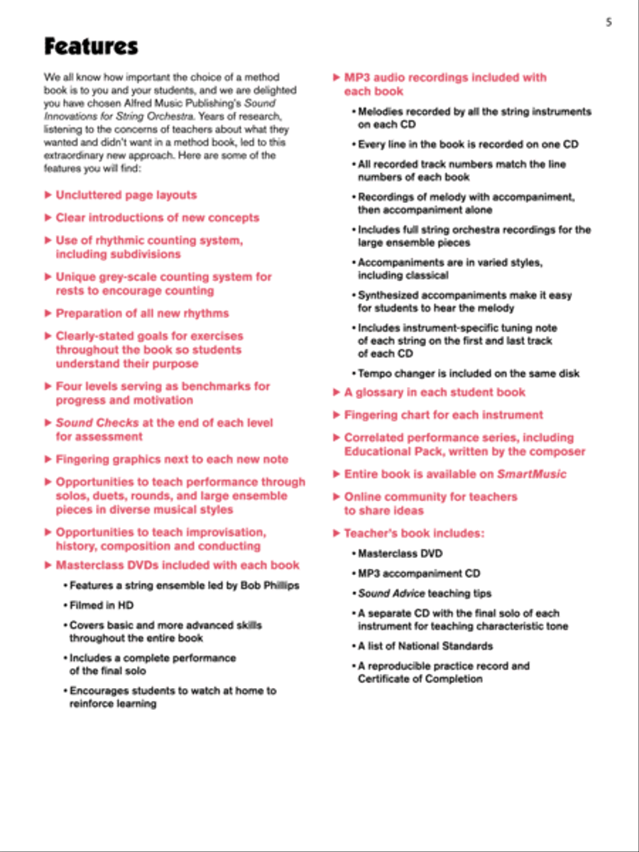Sound Innovations for String Orchestra, Book 2 Chamber Orchestra scores gallery preview page 5