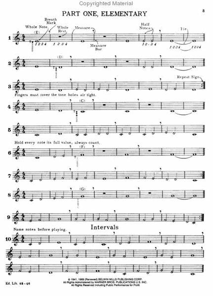 Hendrickson Method for Clarinet, Book 1