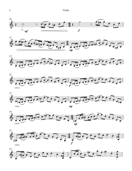 Sonata for Violin and Piano - Violin Part image number null