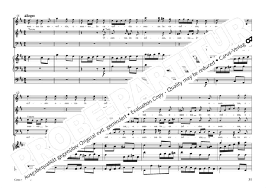 Mass in G Major 4-Part scores gallery preview page 34