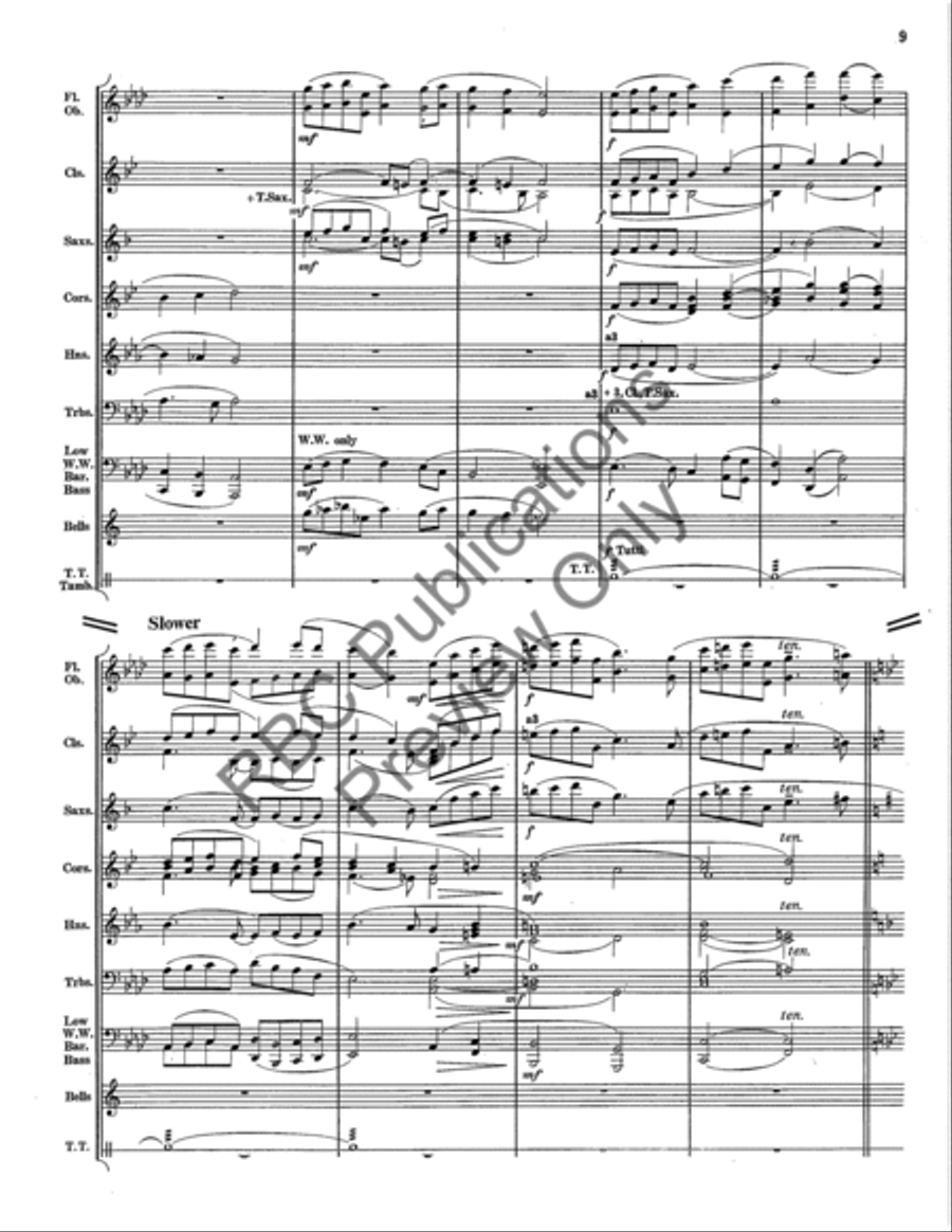 Mighty King Of Miracles (Score) Concert Band scores gallery preview page 12