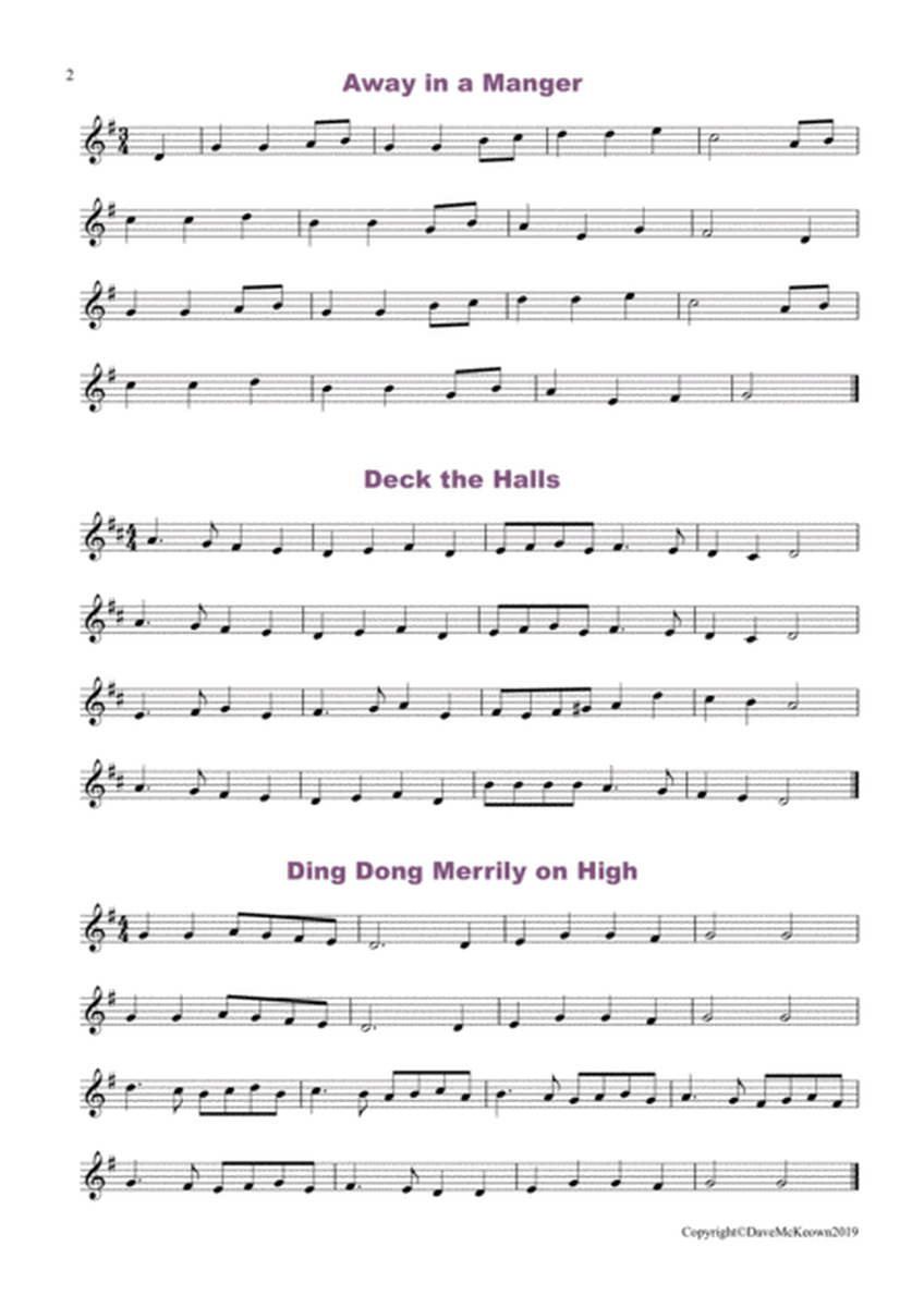 20 Really Easy Christmas Carols for Trumpet