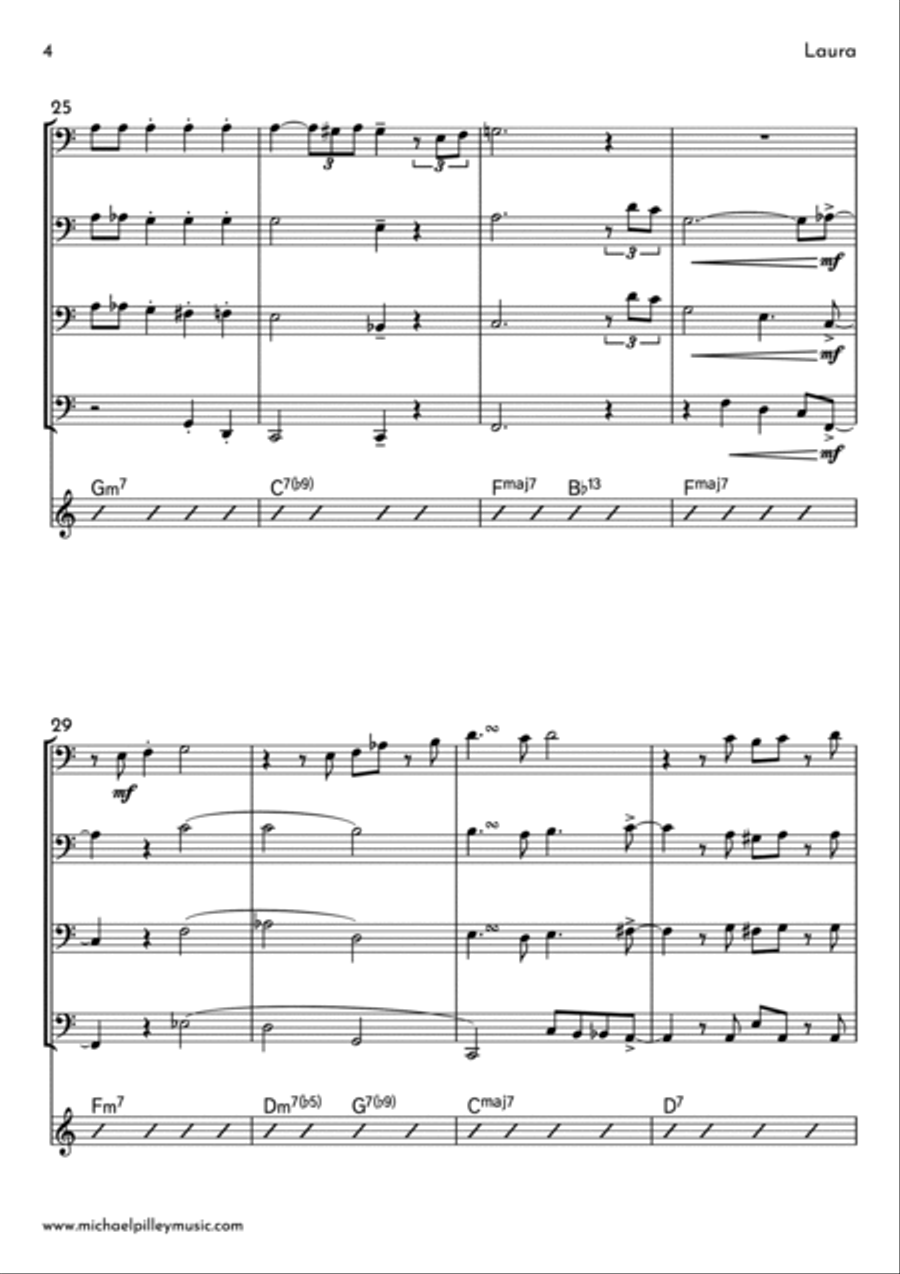 Laura Brass Quartet scores gallery preview page 5