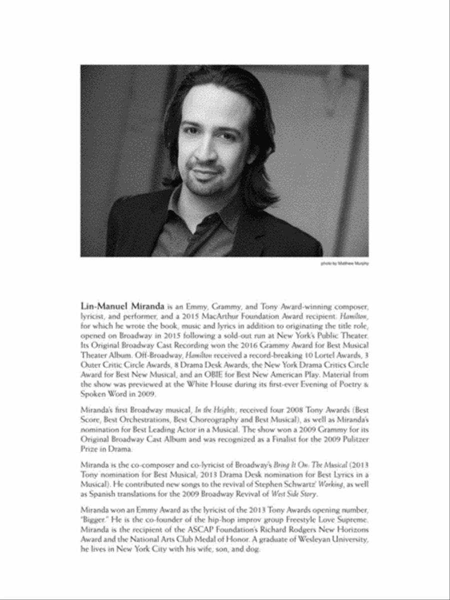 Hamilton Piano, Vocal scores gallery preview page 4