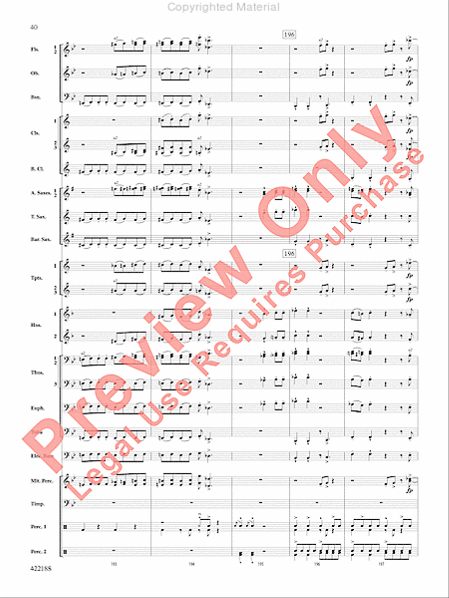 Tower of Power Greatest Hits Concert Band scores gallery preview page 39