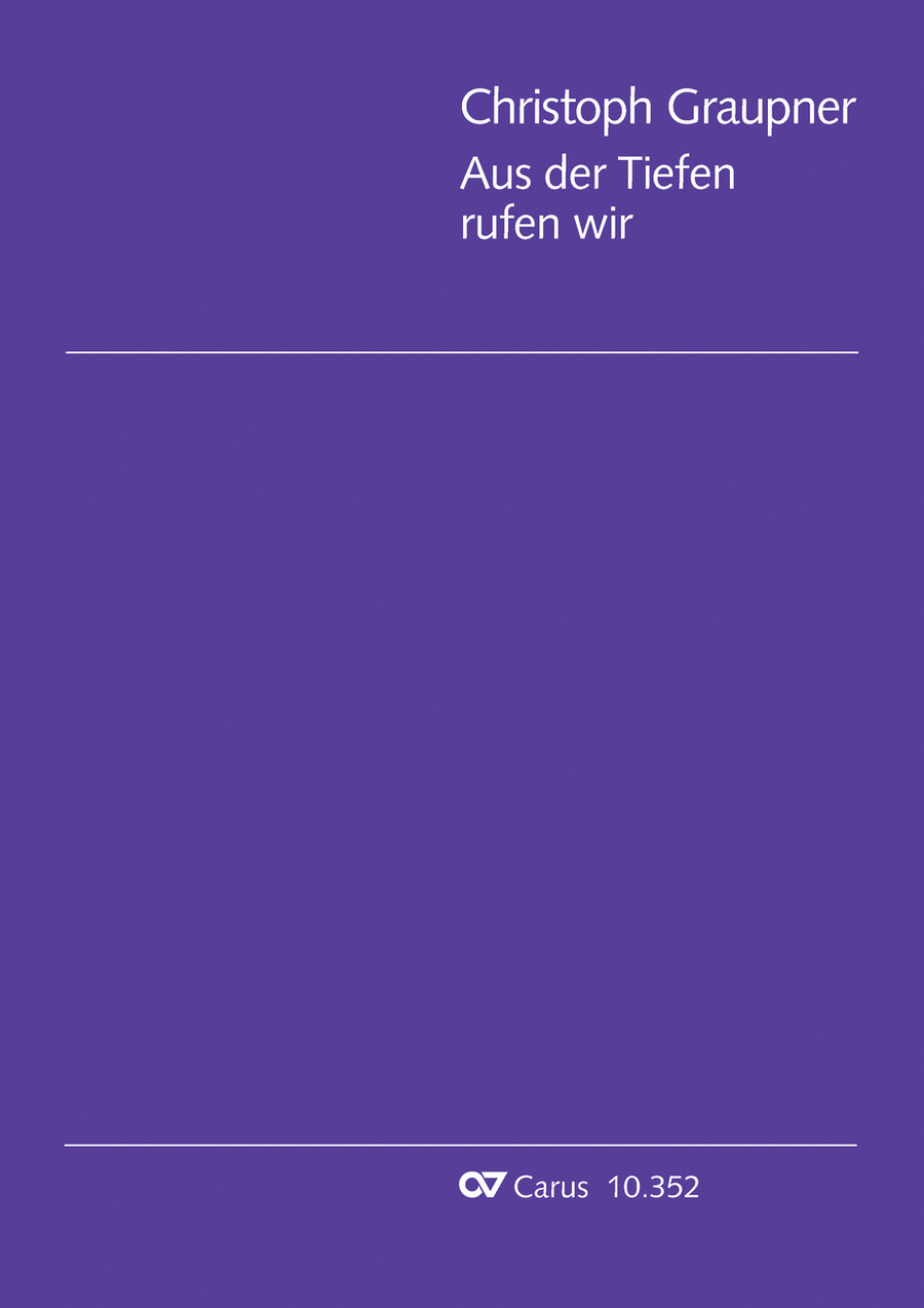 From the deepest comes our plea (Aus der Tiefen rufen wir) 4-Part scores gallery preview page 1
