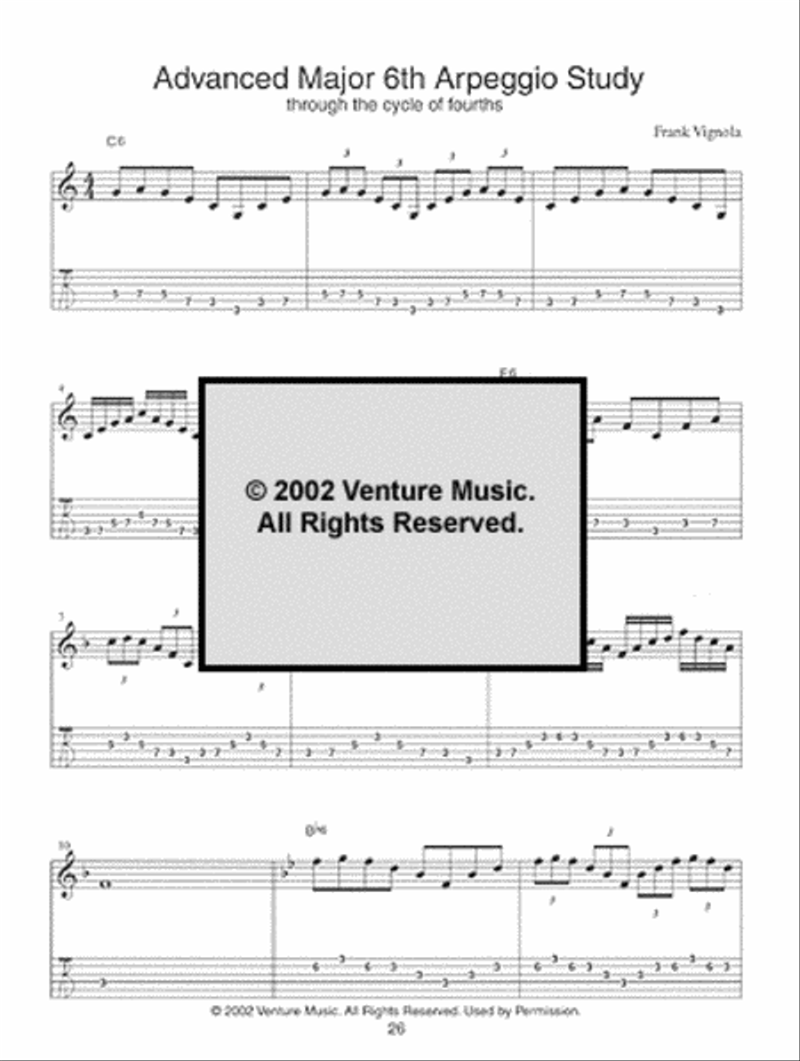 Complete Arpeggio Study Method Electric Guitar scores gallery preview page 3