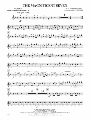 The Magnificent Seven: (wp) 1st B-flat Trombone T.C.