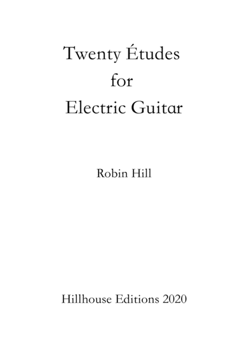 Twenty Etudes for Electric Guitar by Robin Hill image number null