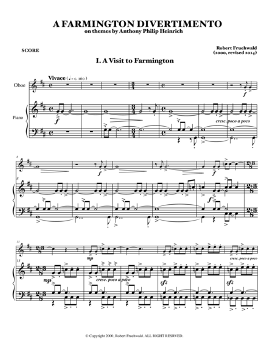 A Farmington Divertimento Piano scores gallery preview page 3