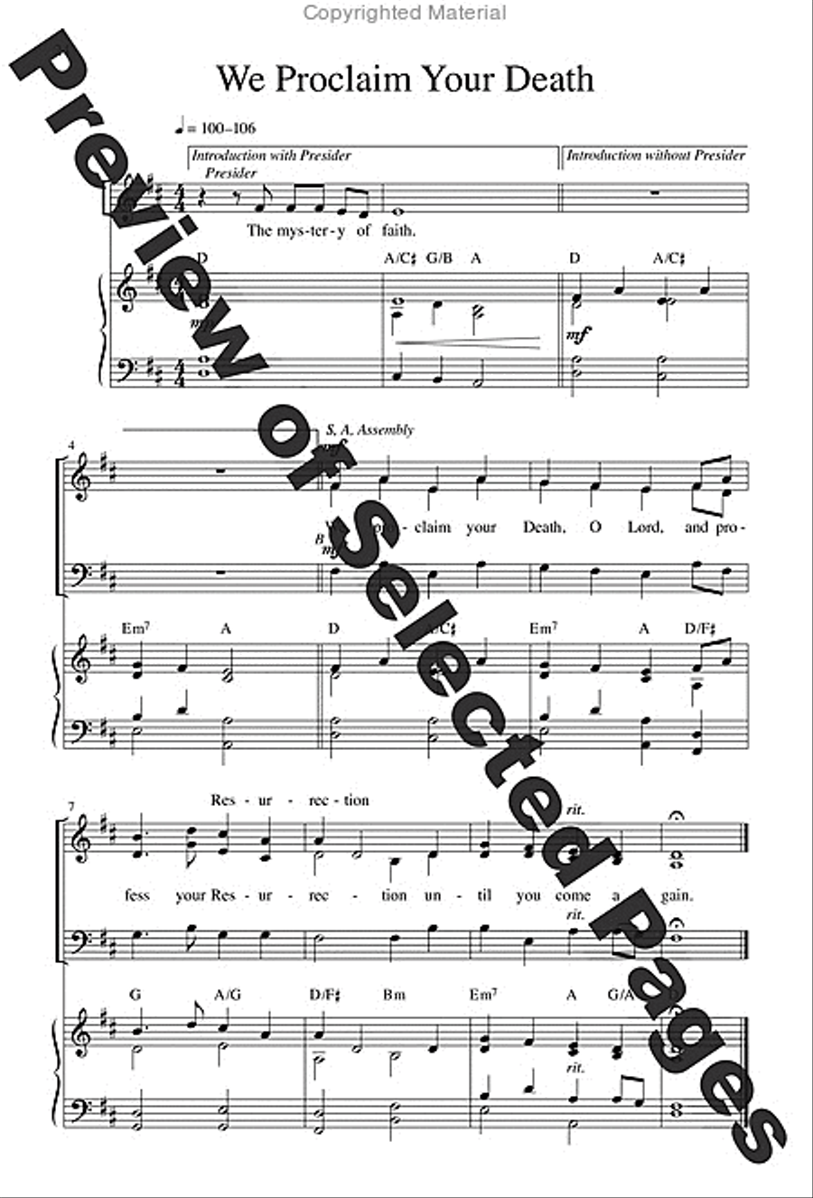 Mass of Joy and Peace - Choral / Accompaniment Edition 3-Part scores gallery preview page 14