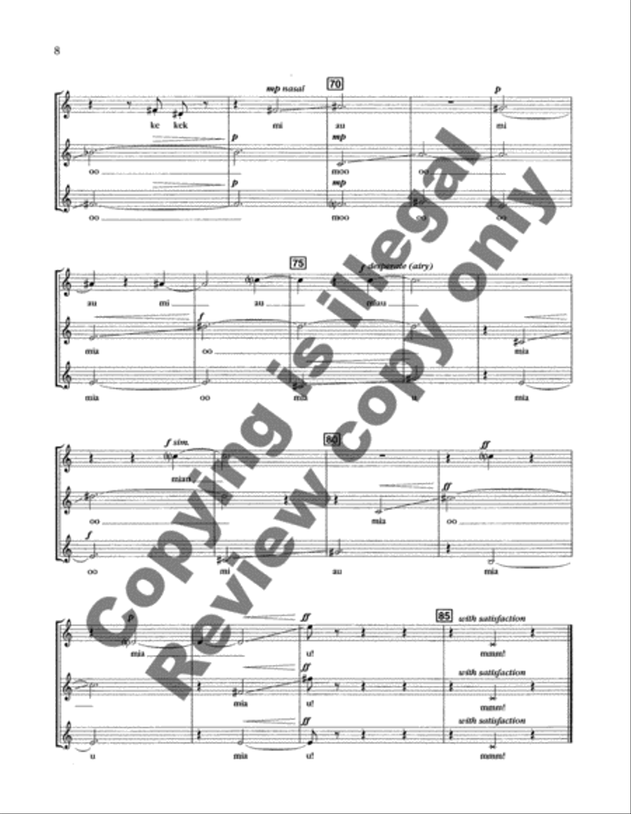 Three Malaysian Songs A Cappella scores gallery preview page 10