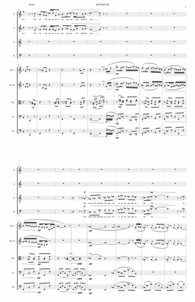 MYTHUS for Choir and String Orchestra - Stanza 3 image number null